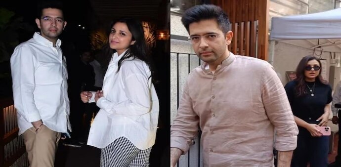 Parineeti Chopra was spotted with Raghav Chadha on Wednesday. Parineeti Chopra was spotted with Raghav Chadha on Wednesday.