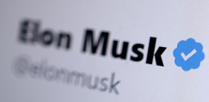 Elon Musk's blue tick Elon Musk's blue tick