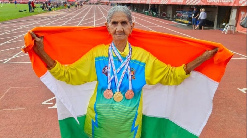 Additionally, she won gold in shot put and discus throw in the 95-99 age group. Additionally, she won gold in shot put and discus throw in the 95-99 age group.