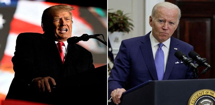 Donald Trump on Tuesday launched a scathing attack on US President Joe Biden and accused him of destroying America Donald Trump on Tuesday launched a scathing attack on US President Joe Biden and accused him of destroying America