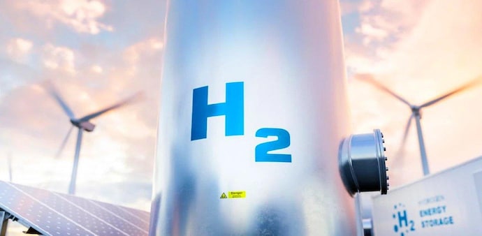 Green hydrogen is made using renewable energy instead of power from fossil fuels. Green hydrogen is made using renewable energy instead of power from fossil fuels.