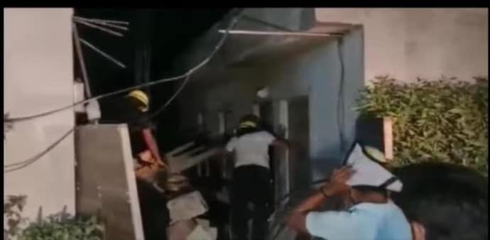A rice mill collapsed in Haryana's Karnal A rice mill collapsed in Haryana's Karnal