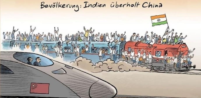 The German magazine's cartoon did not go down well with many Indians, who called it "outrageously racist". The German magazine's cartoon did not go down well with many Indians, who called it "outrageously racist".