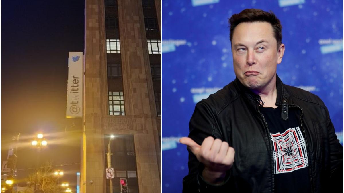 Viral photo showed Twitter HQ as Titter, Elon Musk restores W with paint