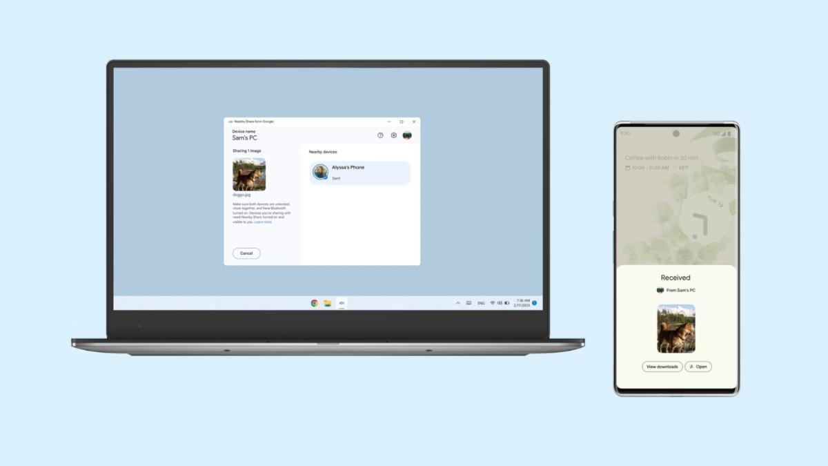 Google Nearby Share desktop app launched, now share files from Android phones to Windows PCs seamlessly