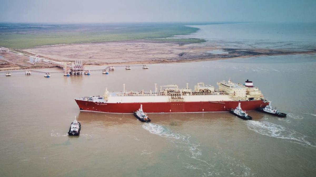 LNG cargo aboard the 'Milaha Ras Laffan' LNG cargo aboard the 'Milaha Ras Laffan'