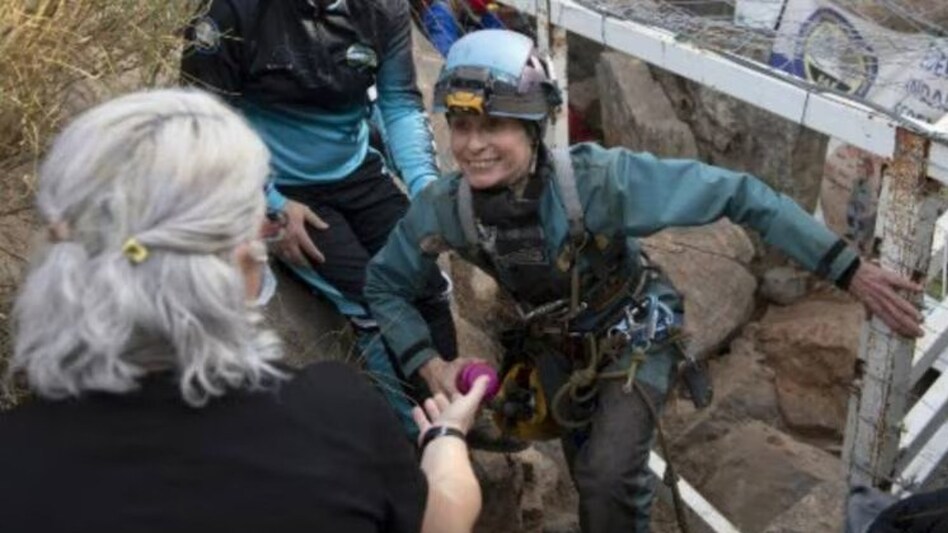While answering the media questions, she said, “I was expecting to come out and have a shower. I wasn’t expecting there to be so much interest" While answering the media questions, she said, “I was expecting to come out and have a shower. I wasn’t expecting there to be so much interest"