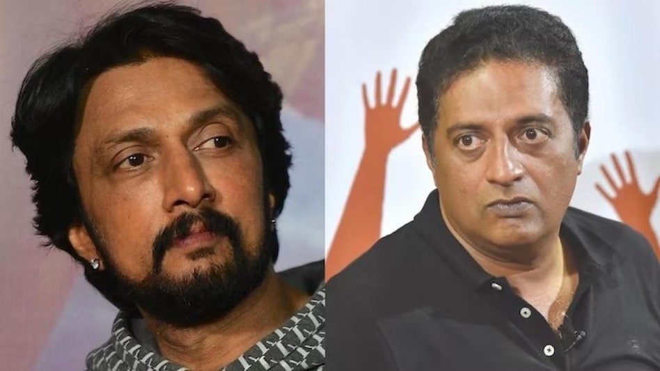 Prakash Raj said he was 'shocked and hurt' by Kichcha Sudeep's support to BJP Prakash Raj said he was 'shocked and hurt' by Kichcha Sudeep's support to BJP