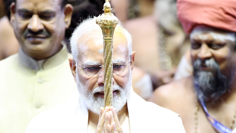 The prime minister said the revered Sengol has also been installed in the new Parliament building on this historic day. The prime minister said the revered Sengol has also been installed in the new Parliament building on this historic day.