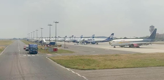 On May 2, Go First announced to cancel all the flights from May 3 to 5 after it moved the National Company Law Tribunal On May 2, Go First announced to cancel all the flights from May 3 to 5 after it moved the National Company Law Tribunal