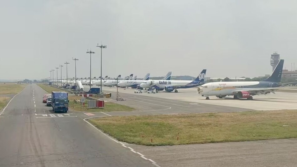 Go First airline filed for bankruptcy on May 2 citing that it plunged into a financial crisis after it had to ground about half of its fleet due to "faulty" Pratt & Whitney engines Go First airline filed for bankruptcy on May 2 citing that it plunged into a financial crisis after it had to ground about half of its fleet due to "faulty" Pratt & Whitney engines