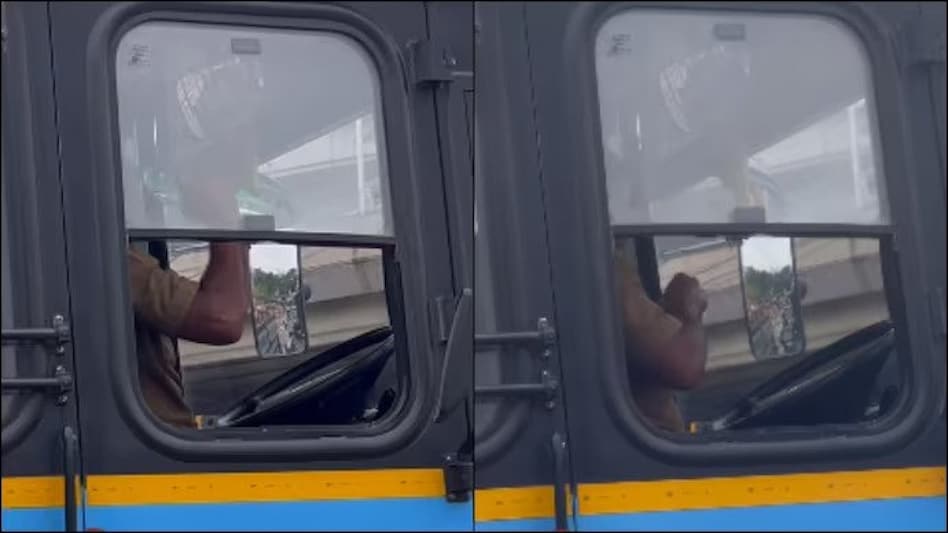 Video of a bus driver eating entire lunch in Bengaluru traffic goes viral Video of a bus driver eating entire lunch in Bengaluru traffic goes viral