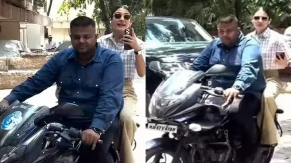 Netizens immediately noticed that neither Anushka nor her bodyguard wore helmets after their video went viral on social media Netizens immediately noticed that neither Anushka nor her bodyguard wore helmets after their video went viral on social media