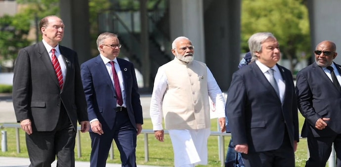 The Prime Minister was seen wearing a light blue "sadri" jacket as he sat in the Rajya Sabha. The Prime Minister was seen wearing a light blue "sadri" jacket as he sat in the Rajya Sabha.