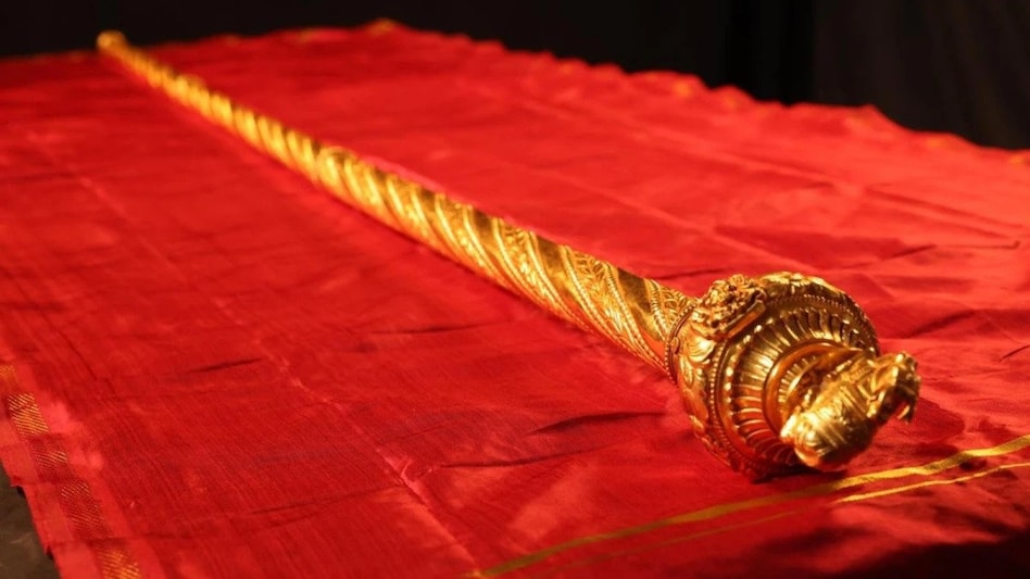 The Sengol will be installed near the Lok Sabha speaker's chair after the inauguration of the new Parliament building on May 28. The Sengol will be installed near the Lok Sabha speaker's chair after the inauguration of the new Parliament building on May 28.