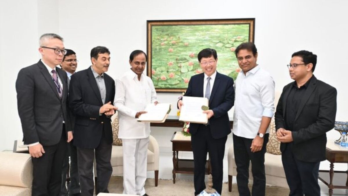 Foxconn groundbreaking ceremony held in Telangana Foxconn groundbreaking ceremony held in Telangana