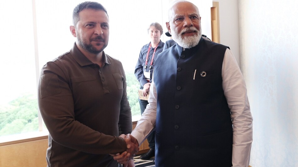 PM Narendra Modi with Ukrainian President Volodymyr Zelenskyy PM Narendra Modi with Ukrainian President Volodymyr Zelenskyy
