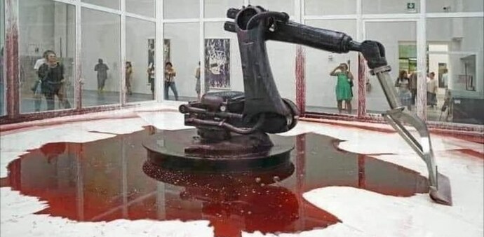 Sun Yuan & Peng Yu's ‘Can’t Help Myself’, commissioned for Guggenheim Museum Sun Yuan & Peng Yu's ‘Can’t Help Myself’, commissioned for Guggenheim Museum