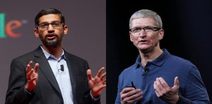 Google CEO Sundar Pichai and Apple CEO Tim Cook fight over IITian engineers Google CEO Sundar Pichai and Apple CEO Tim Cook fight over IITian engineers