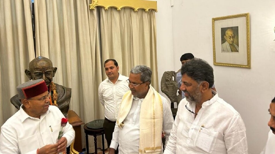 After days of negotiations, Congress this afternoon announced Siddaramaiah as the next chief minister of Karnataka and DK Shivakumar as his deputy. After days of negotiations, Congress this afternoon announced Siddaramaiah as the next chief minister of Karnataka and DK Shivakumar as his deputy.