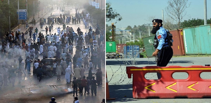 Pakistan: Violent protests have erupted across the country, with thousands of supporters of Imran Khan hitting the roads in Peshawar, Lahore, Karachi, and Multan. Pakistan: Violent protests have erupted across the country, with thousands of supporters of Imran Khan hitting the roads in Peshawar, Lahore, Karachi, and Multan.