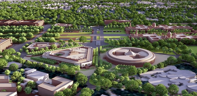 The layout of the new parliament building The layout of the new parliament building