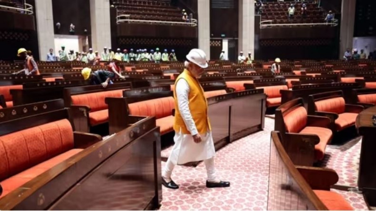 On 10 December 2020, the foundation stone of the new building of Parliament was laid by PM Modi. On 10 December 2020, the foundation stone of the new building of Parliament was laid by PM Modi.