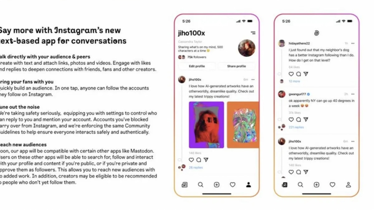 Instagram's Twitter rival will let users post text updates of up to 500 characters, new leak reveals