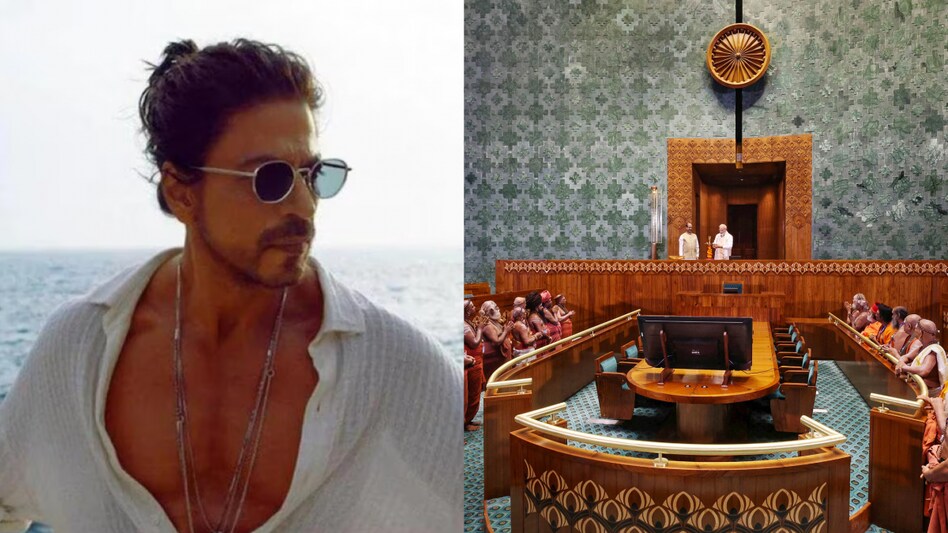 'Maha BJP will not call for ban on SRK's films': NCP's latest dig over new Parliament building 'Maha BJP will not call for ban on SRK's films': NCP's latest dig over new Parliament building