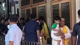Mukesh Ambani visits Siddhivinayak Temple with Akash, Shloka, Prithvi ahead of MI vs SRH