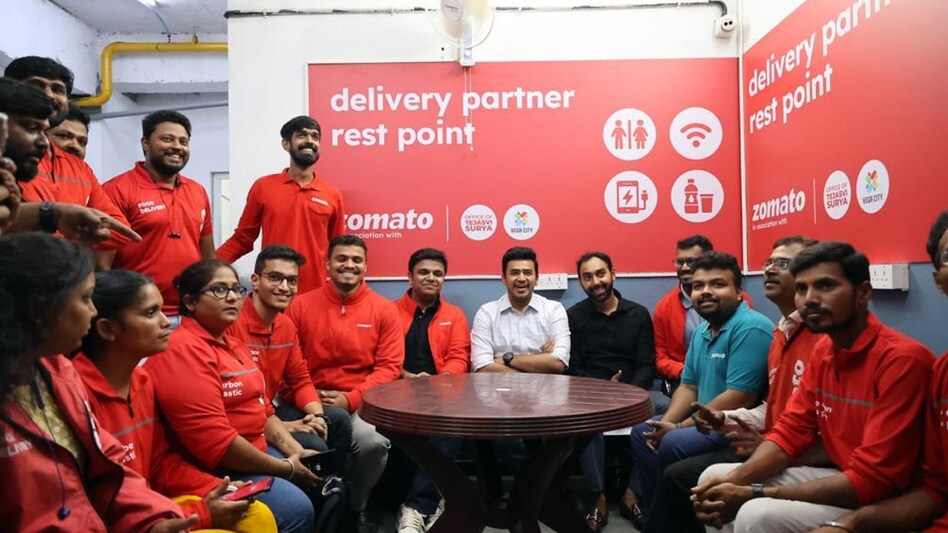 Zomato also said that the resting points can be used by delivery partners of other brands as well. Zomato also said that the resting points can be used by delivery partners of other brands as well.