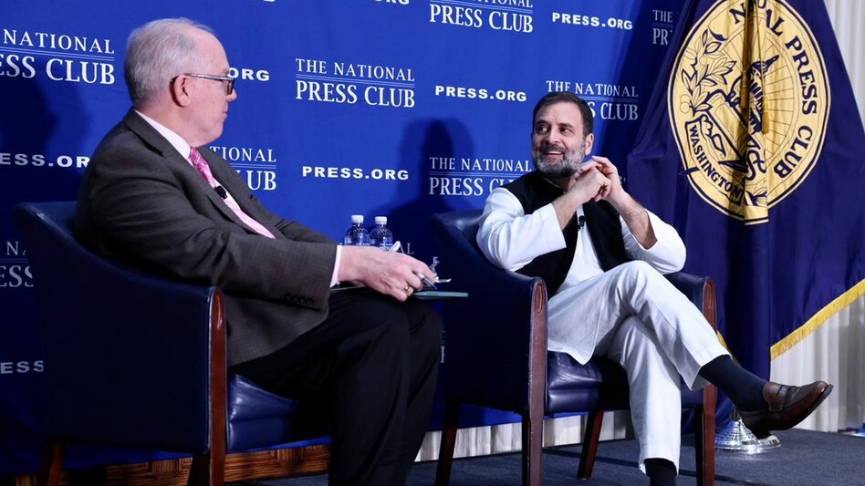 Congress leader Rahul Gandhi at the National Press Club in Washington DC, US Congress leader Rahul Gandhi at the National Press Club in Washington DC, US