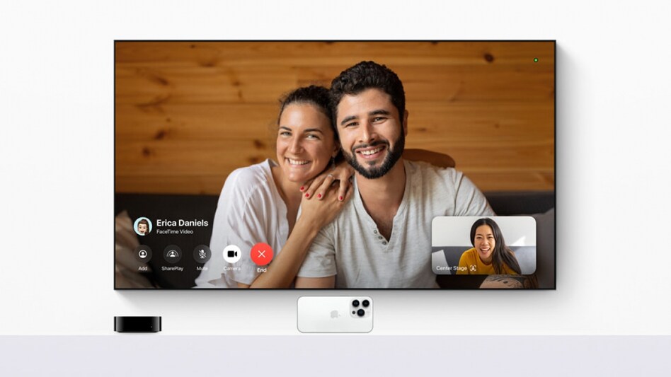 With tvOS 17, FaceTime comes to Apple TV 4K for the first time, allowing users to enjoy the app on their TV for even more engaging conversations with family and friends. With tvOS 17, FaceTime comes to Apple TV 4K for the first time, allowing users to enjoy the app on their TV for even more engaging conversations with family and friends.