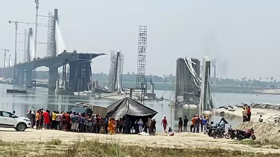 'Collapsed Bhagalpur bridge is Bihar CM Nitish Kumar's dream project, notice being issued to construction firm,' says Tejashwi Yadav 'Collapsed Bhagalpur bridge is Bihar CM Nitish Kumar's dream project, notice being issued to construction firm,' says Tejashwi Yadav