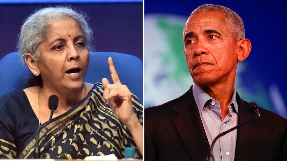 Sitharaman today lashed out at Obama for his interview with CNN Sitharaman today lashed out at Obama for his interview with CNN