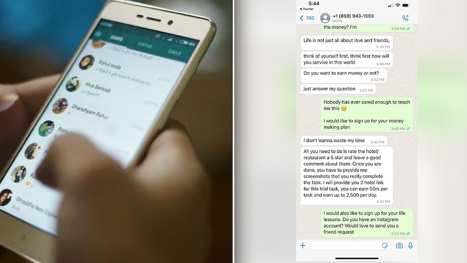 The man was initially suspicious of the scamster, so he decided to play along. The man was initially suspicious of the scamster, so he decided to play along.