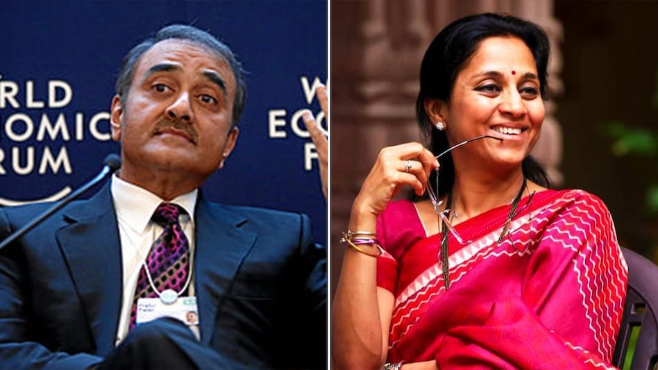 Lok Sabha MP Supriya Sule (L) and NCP leader & Rajya Sabha MP Praful Patel (R) Lok Sabha MP Supriya Sule (L) and NCP leader & Rajya Sabha MP Praful Patel (R)