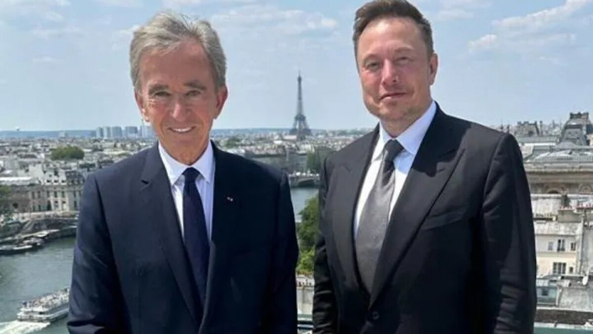 Bernard Arnault and Elon Musk Bernard Arnault and Elon Musk