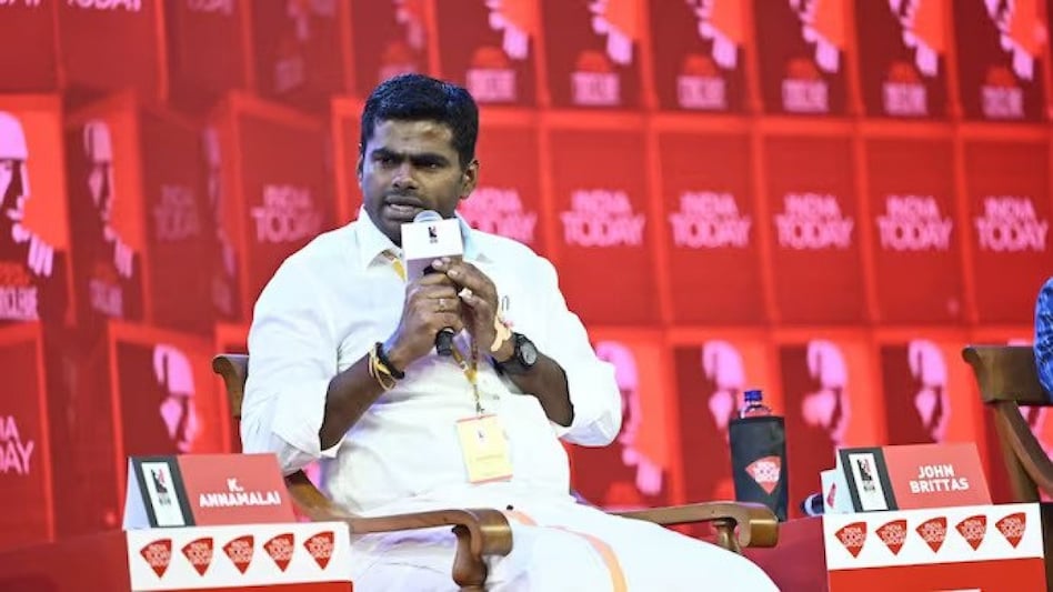 Tamil Nadu BJP chief K Annamalai at India Today Conclave South 2023 Tamil Nadu BJP chief K Annamalai at India Today Conclave South 2023