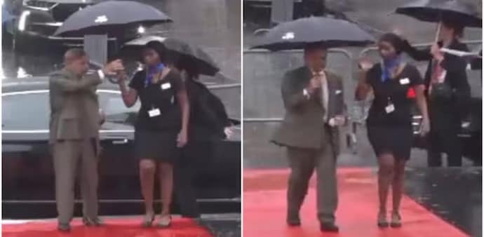 ‘Shehbaz Sharif is a national embarrassment’: Pak netizens slam PM for leaving a woman officer drenched in Paris ‘Shehbaz Sharif is a national embarrassment’: Pak netizens slam PM for leaving a woman officer drenched in Paris
