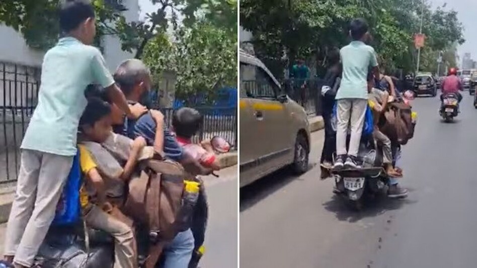 Investigations revealed that Munavvar Shah, who owns a small coconut shop in the city, had only four of the seven children on the scooter related to him Investigations revealed that Munavvar Shah, who owns a small coconut shop in the city, had only four of the seven children on the scooter related to him