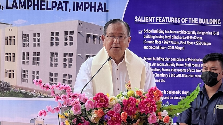 Manipur cash: MoS RK Ranjan Singh's residence set on fire Manipur cash: MoS RK Ranjan Singh's residence set on fire