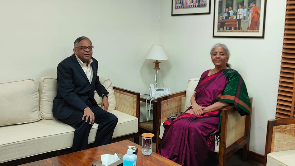 N Chandrasekaran meets Nirmala Sitharaman N Chandrasekaran meets Nirmala Sitharaman