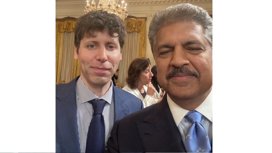 Anand Mahindra and Sam Altman Anand Mahindra and Sam Altman