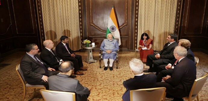PM Modi meets experts from various fields during his US visit PM Modi meets experts from various fields during his US visit