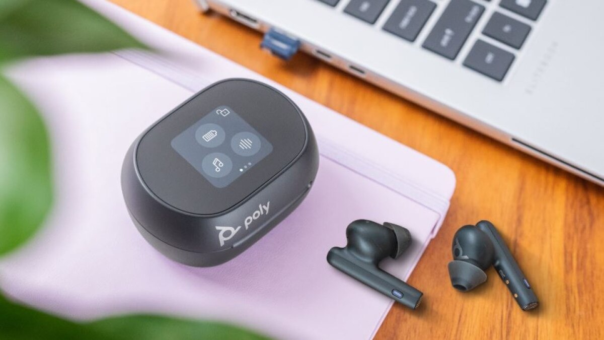 HP India launches Poly Voyager Free 60 UC earbuds with touchscreen case, priced at Rs 41,999