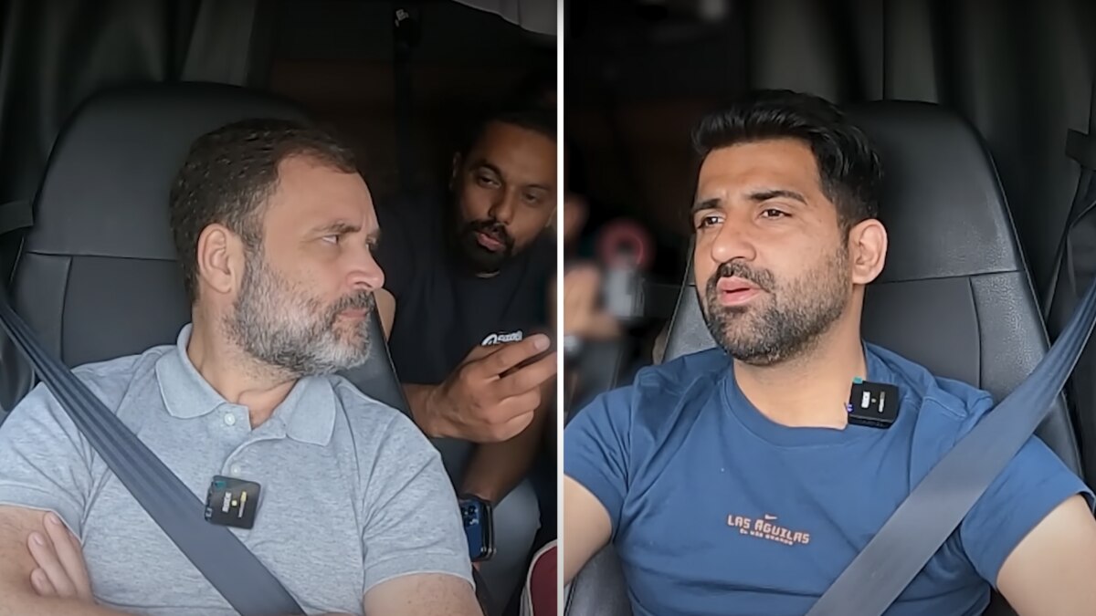 Congress' Rahul Gandhi requests Sidhu Moose Wala song while taking a truck ride from Washington DC to New York Congress' Rahul Gandhi requests Sidhu Moose Wala song while taking a truck ride from Washington DC to New York