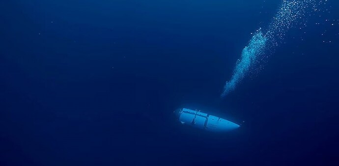 A tourist submersible, which set off from St. John's, Newfoundland on Friday, with five people on board vanished a day later in the North Atlantic on its descent to the century-old wreck of the Titanic. A tourist submersible, which set off from St. John's, Newfoundland on Friday, with five people on board vanished a day later in the North Atlantic on its descent to the century-old wreck of the Titanic.