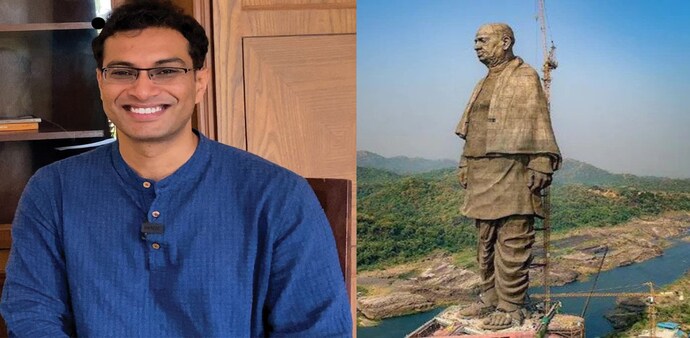 The 182-meter high statue of Sardar Vallabhbhai Patel was inaugurated in 2018 by Prime Minister Narendra Modi at Kevadiya colony of Narmada district The 182-meter high statue of Sardar Vallabhbhai Patel was inaugurated in 2018 by Prime Minister Narendra Modi at Kevadiya colony of Narmada district