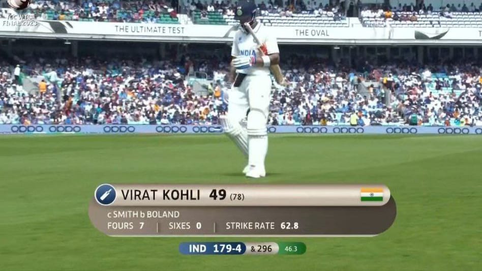 "Very disappointed with Virat Kohli’s shot, he literally gifted his wicket just like Rohit Sharma & Pujara," said a Twitter user "Very disappointed with Virat Kohli’s shot, he literally gifted his wicket just like Rohit Sharma & Pujara," said a Twitter user
